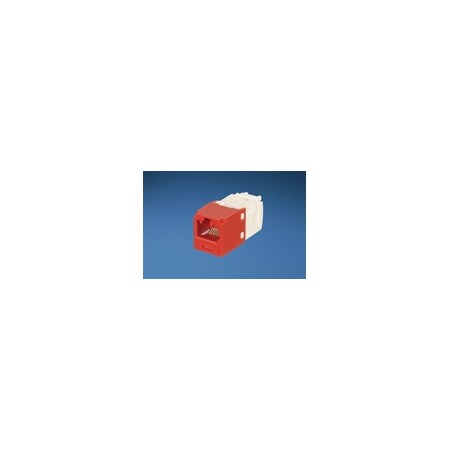 Panduit MINICOM KEYED MOD CAT6 UTP UNI, RED 8P/8W TG-STYLE T568A/T568B CJK688TGRD